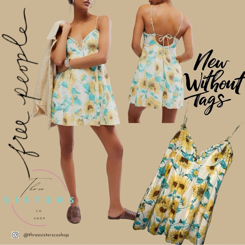 Free People Altura Mini Dress in Sunflower Print